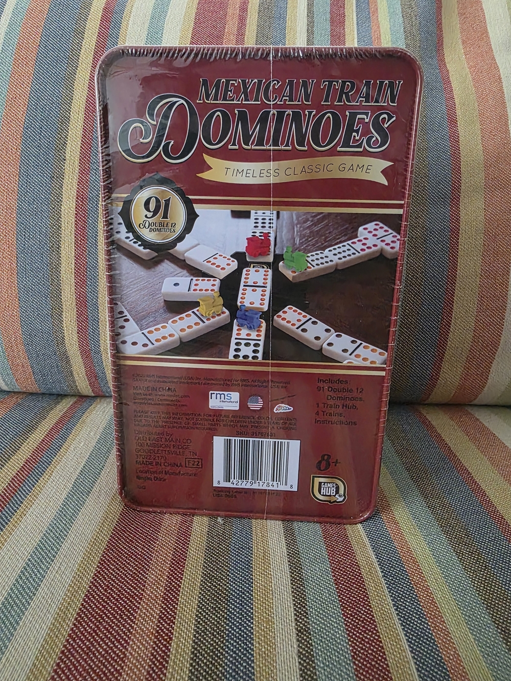 Mexican Train Dominoes Classic Game - Red